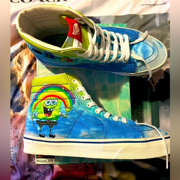 Vans~ SpongeBob Imaginaaaaation High Top First Release - Picture 1 of 11